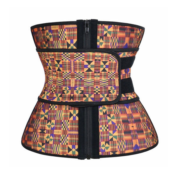 High-Quality African Print Waist Trainer / Cincher Single Belt
