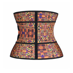 High-Quality African Print Waist Trainer / Cincher Single Belt