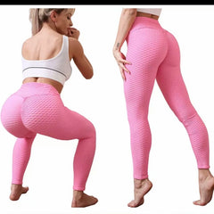 Bubble wrinkle Gym workout sexy Leggings