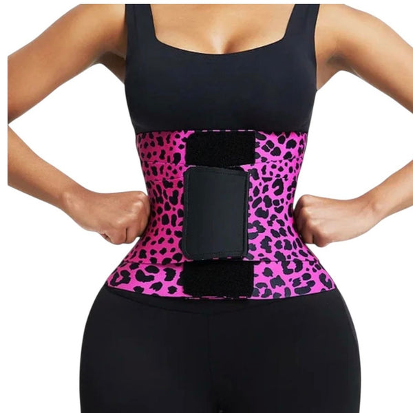 Leopard Print Waist Trainer Gym Training High Quality Compression Tummy Control Shaper