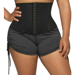 Gym Sauna Waist trainer Slimming Bum Shorts Shaper with Strings on Sides