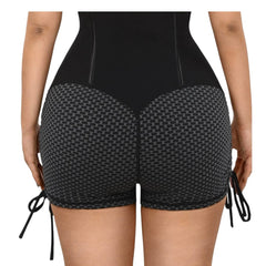 Gym Sauna Waist trainer Slimming Bum Shorts Shaper with Strings on Sides