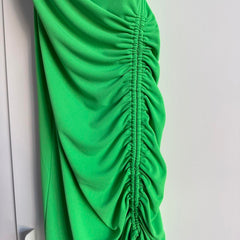 Kathy Drawstring Slit Dress