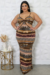 Roar Animal Print High Quality Plus Size Summer Dress