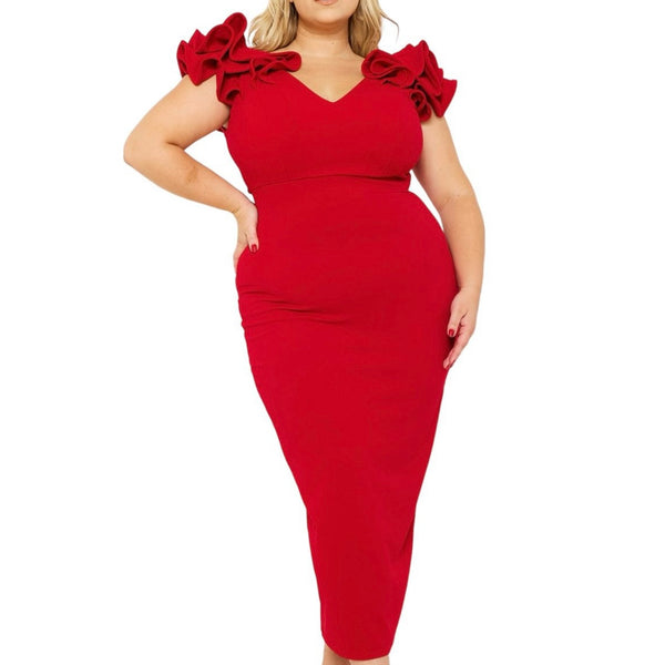 Midi Stylish I Am Gorgeous All Size Plus Size Dress for Women