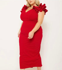 Midi Stylish I Am Gorgeous All Size Plus Size Dress for Women
