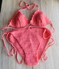 Stunning Chippoh Knit Crotchet Bikini Swimwear Set