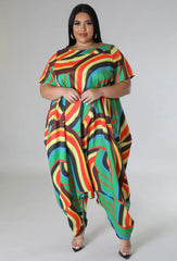Wardrobenthings Your Choice Vanna 2 in 1 Plus Size Dress or Jumpsuit