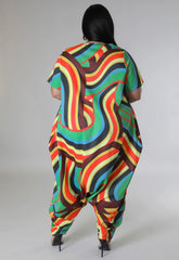 Wardrobenthings Your Choice Vanna 2 in 1 Plus Size Dress or Jumpsuit