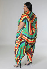 Wardrobenthings Your Choice Vanna 2 in 1 Plus Size Dress or Jumpsuit