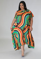 Wardrobenthings Your Choice Vanna 2 in 1 Plus Size Dress or Jumpsuit