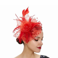 Sofie Fascinator Cocktail, Tea Party, Funeral or Wedding Elegant Fedora Hat