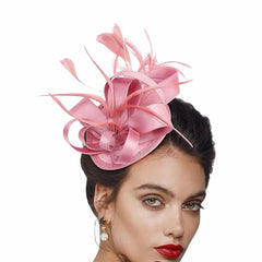 Cindy Fascinator Cocktail, Tea Party, Funeral or Wedding Elegant Fedora Hat