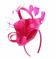 Cindy Fascinator Cocktail, Tea Party, Funeral or Wedding Elegant Fedora Hat