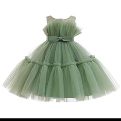 Winona Tulle Ball Gown Party Birthday Wedding Mesh Tutu Dress for children