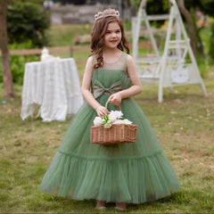 Winona Tulle Ball Gown Party Birthday Wedding Mesh Tutu Dress for children