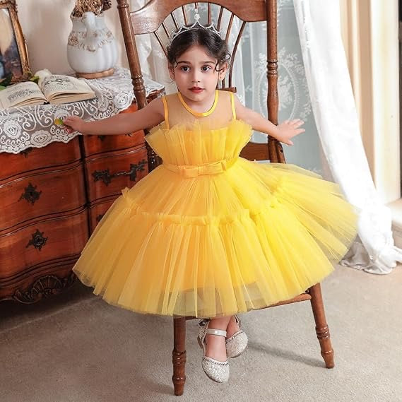 Winona Tulle Ball Gown Party Birthday Wedding Mesh Tutu Dress for children