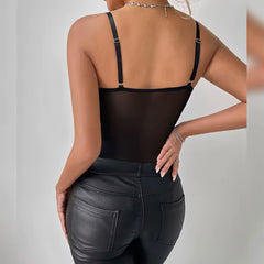 Brito Tank Crop Corset Bodysuit Top Bustier Cami Top