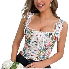 Marie High Quality Tank Crop Corset Top Bustier Cami Top
