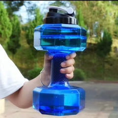 Wardrobenthings Boujee Dumbbell Shaped Gym Fitness  Water Bottle 2.6 L