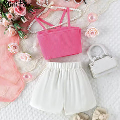 Tarely Pretty Mesh Rose Children Girls  Dress Set