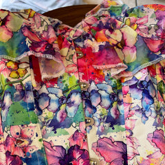 Carmen Floral Tank Corset Crop Top Bustier Cami Top