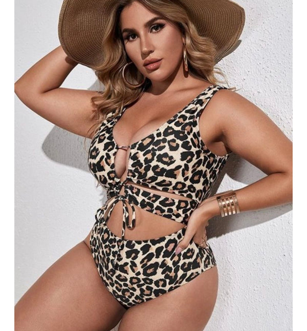 Leopard print Jolly Plus Size swimsuit