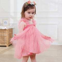 Amelia Party Birthday Wedding Mesh Light Tutu Dress for Girls Kids