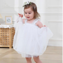 Amelia Party Birthday Wedding Mesh Light Tutu Dress for Girls Kids
