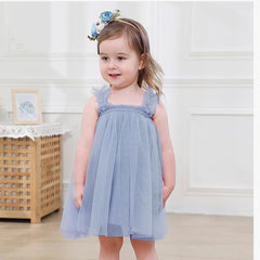 Amelia Party Birthday Wedding Mesh Light Tutu Dress for Girls Kids