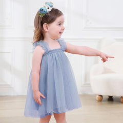 Amelia Party Birthday Wedding Mesh Light Tutu Dress for Girls Kids