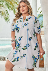 Malia Summer Floral Plus Size Dress for Women