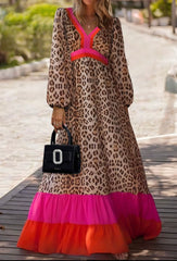 Stacey Brown Leopard Print All Size Plus Size Gorgeous Dress