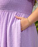 Lala Summer Frill Dot Plus Size Dress for Women with Pockets