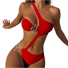 Nona Gorgeous Hollow Out Bikini Swimsuit Swimwear