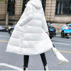 Miss Q Winter Long Bomber Parka Puffer jackets for women