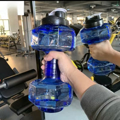 Wardrobenthings Boujee Dumbbell Shaped Gym Fitness  Water Bottle 2.6 L