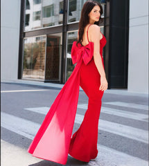 Wardrobenthings Bow on the Back High Quality Luxury Dress