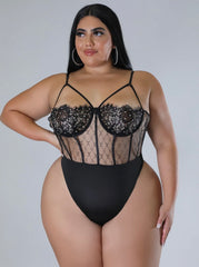 Glam Luxury High Quality Laiza Plus Size Dress with a Slit Set