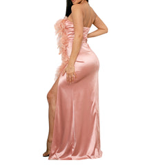 Pink Silky Frances Versatile Occasion Pregnancy Photoshoot Dress