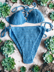 Stunning Chippoh Knit Crotchet Bikini Swimwear Set