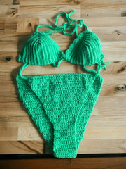 Stunning Chippoh Knit Crotchet Bikini Swimwear Set