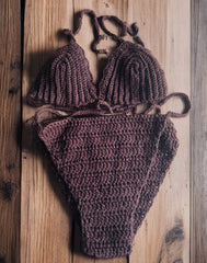 Stunning Chippoh Knit Crotchet Bikini Swimwear Set