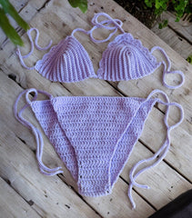 Stunning Chippoh Knit Crotchet Bikini Swimwear Set