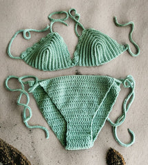Stunning Chippoh Knit Crotchet Bikini Swimwear Set