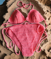 Stunning Chippoh Knit Crotchet Bikini Swimwear Set