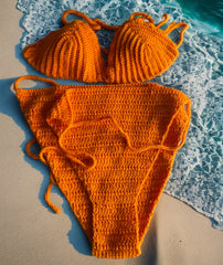 Stunning Chippoh Knit Crotchet Bikini Swimwear Set