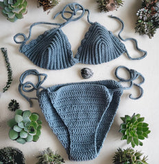 Stunning Chippoh Knit Crotchet Bikini Swimwear Set