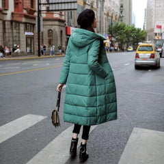 Miss Q Winter Long Bomber Parka Puffer jackets for women
