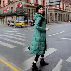 Miss Q Winter Long Bomber Parka Puffer jackets for women